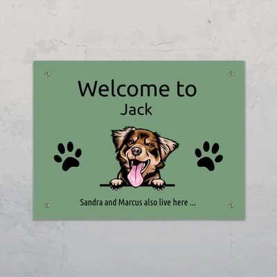 Welcome to - Personalised door sign