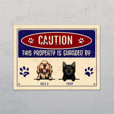 Caution - Personalised Door Sign - Featured Image