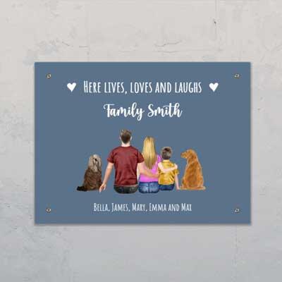 Family - Personalised Door Sign - Featured Image