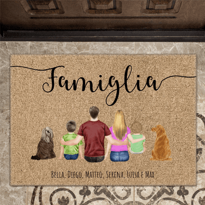 Famiglia – Zerbino personalizzato