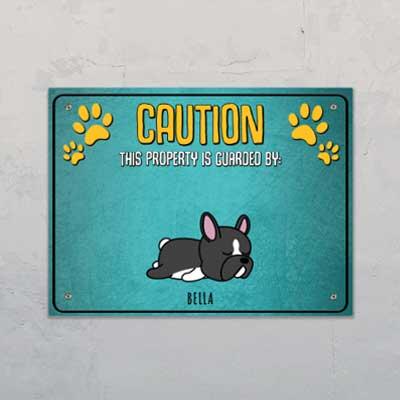 Guarded by dogs - Personalised Garden Sign - Featured Image