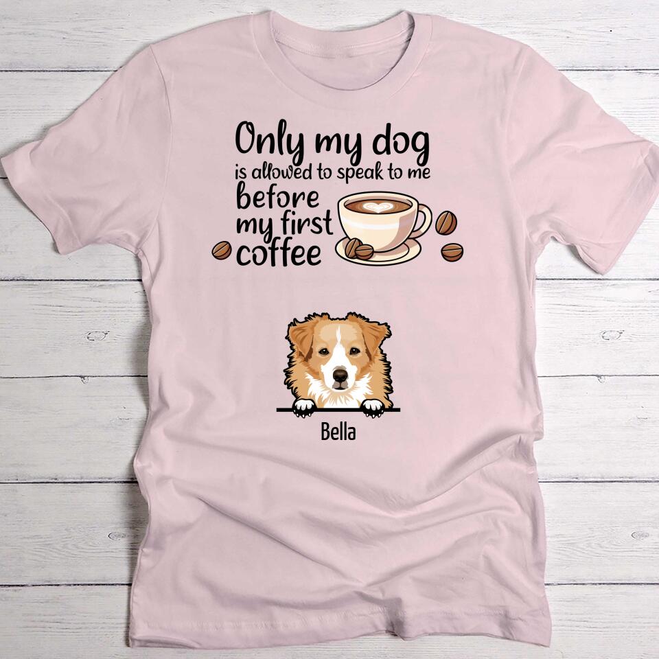 Coffee and dogs - Personalised T-Shirt