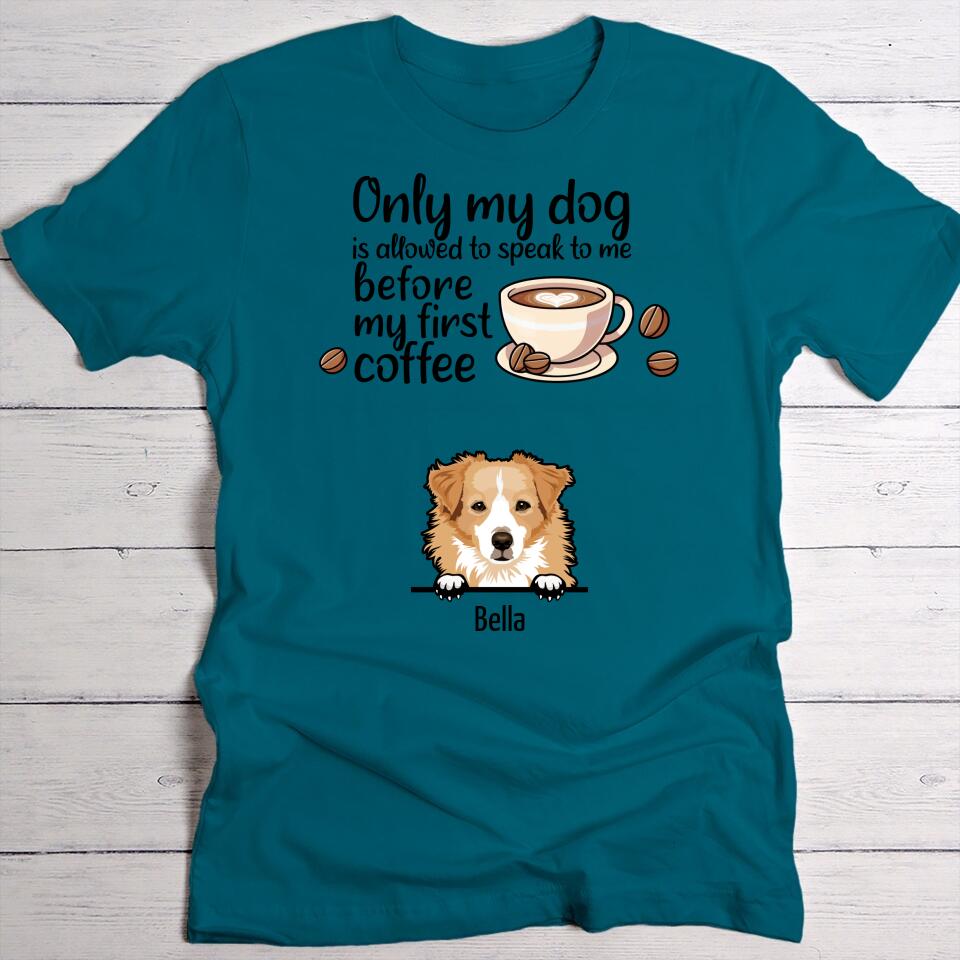 Coffee and dogs - Personalised T-Shirt