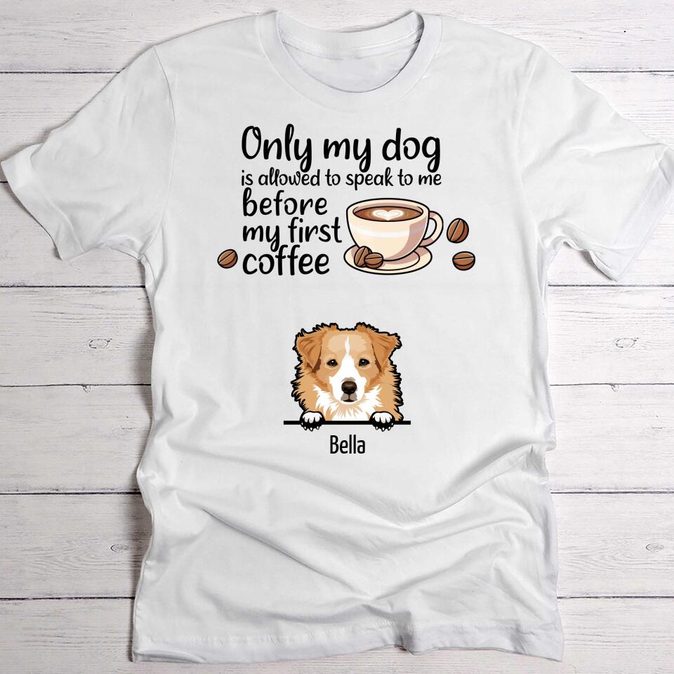 Coffee and dogs - Personalised T-Shirt