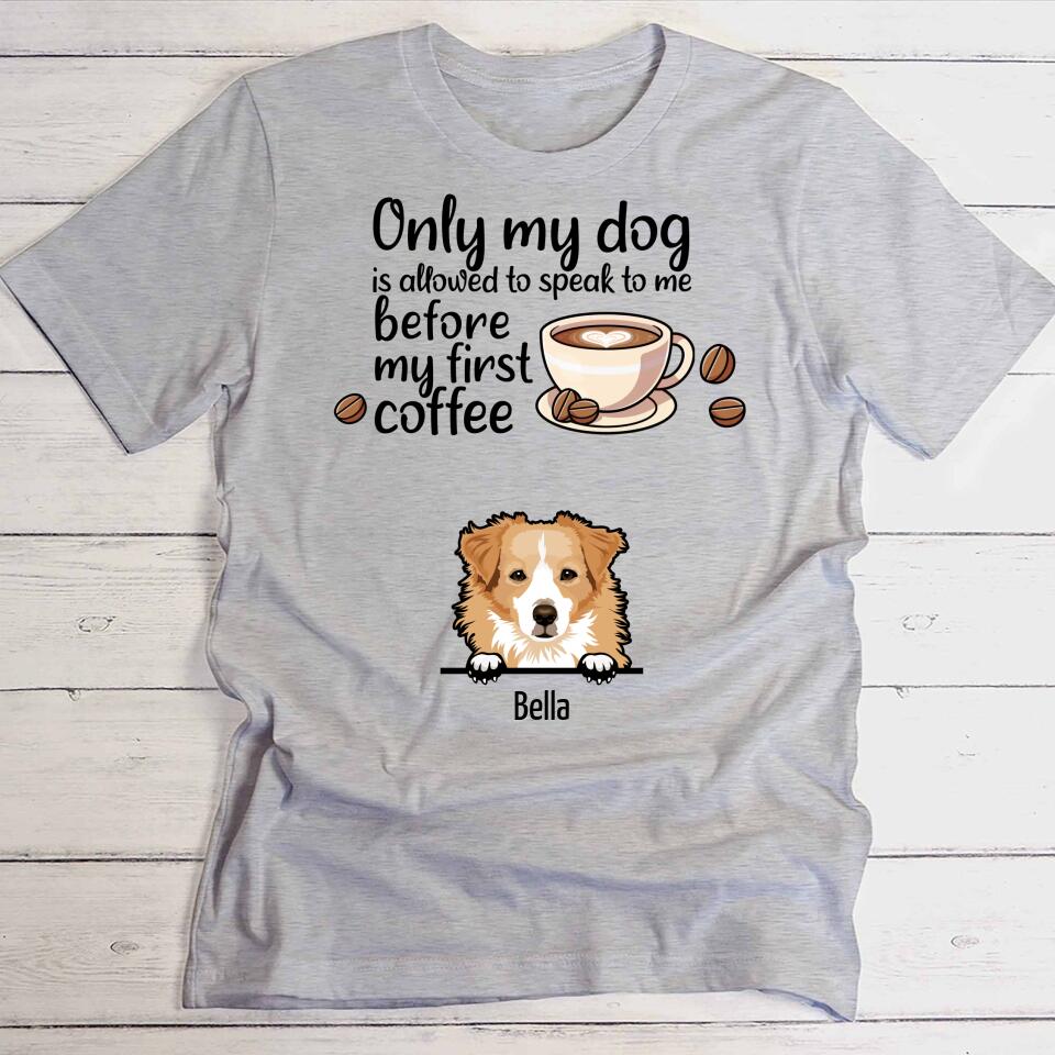 Coffee and dogs - Personalised T-Shirt