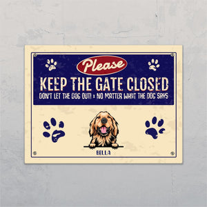 Don't let the dogs out! - Personalised Door Sign - Featured Image