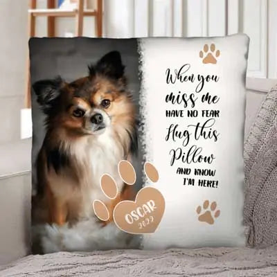 When you miss me - Personalised Pillow - Featured Image