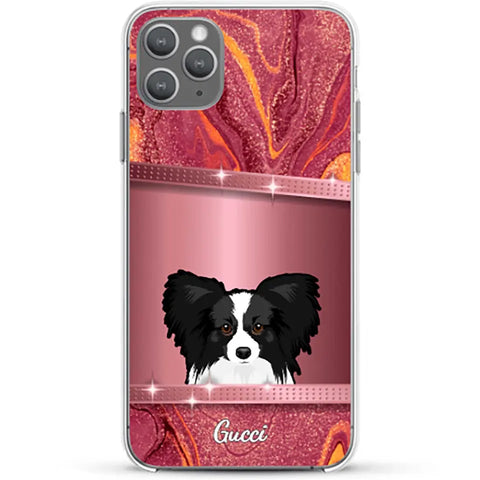 Peeking Pets Glitter Look - Personalised Phone Case - Featured Image