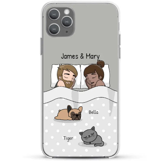 Cuddles with pets - Personalised Phone Case