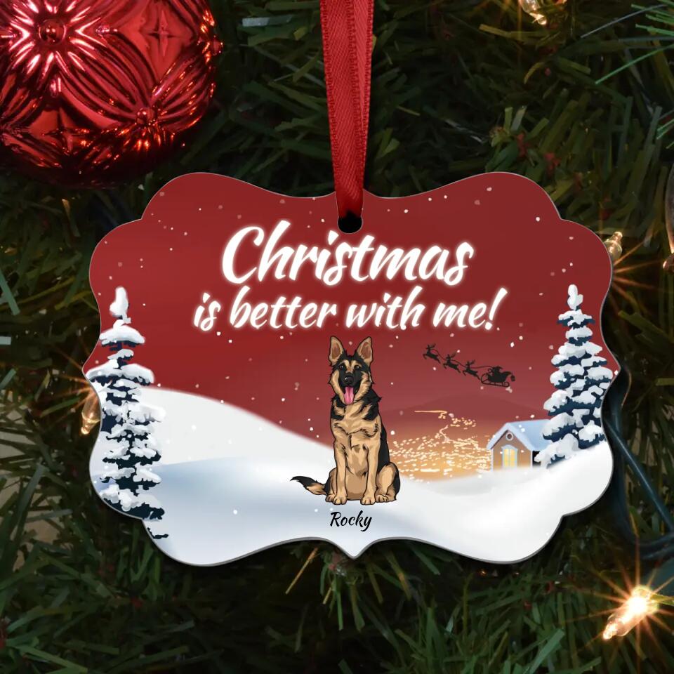Christmas is better with us - Personalised ornament