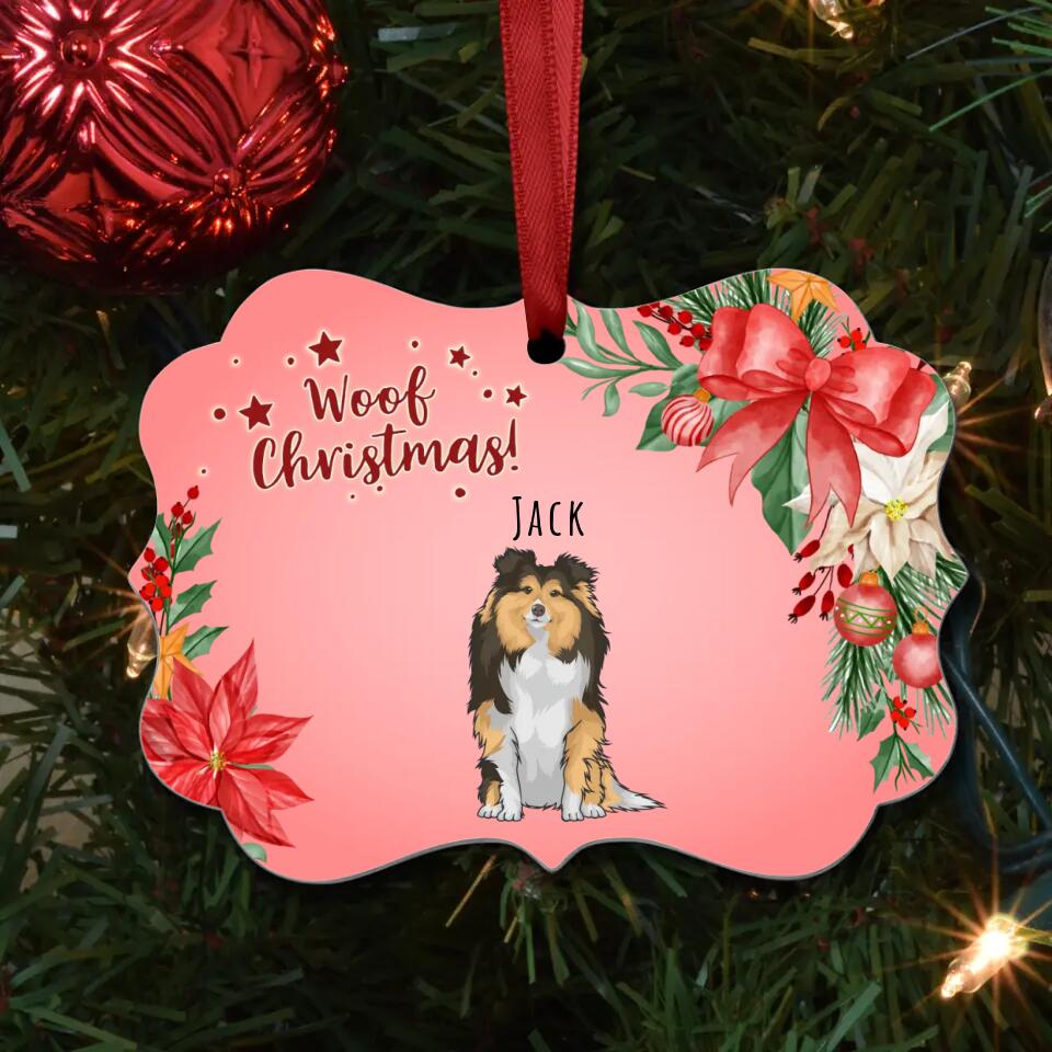 Woof Christmas - Personalised ornament