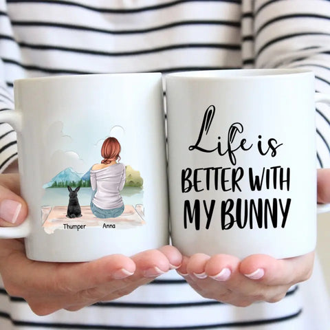 Life is better with my bunny - Personalised mug - Featured Image