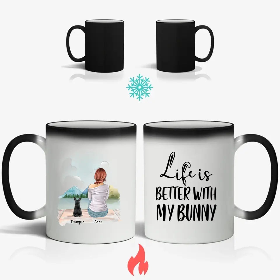 Life is better with my bunny - Personalised mug