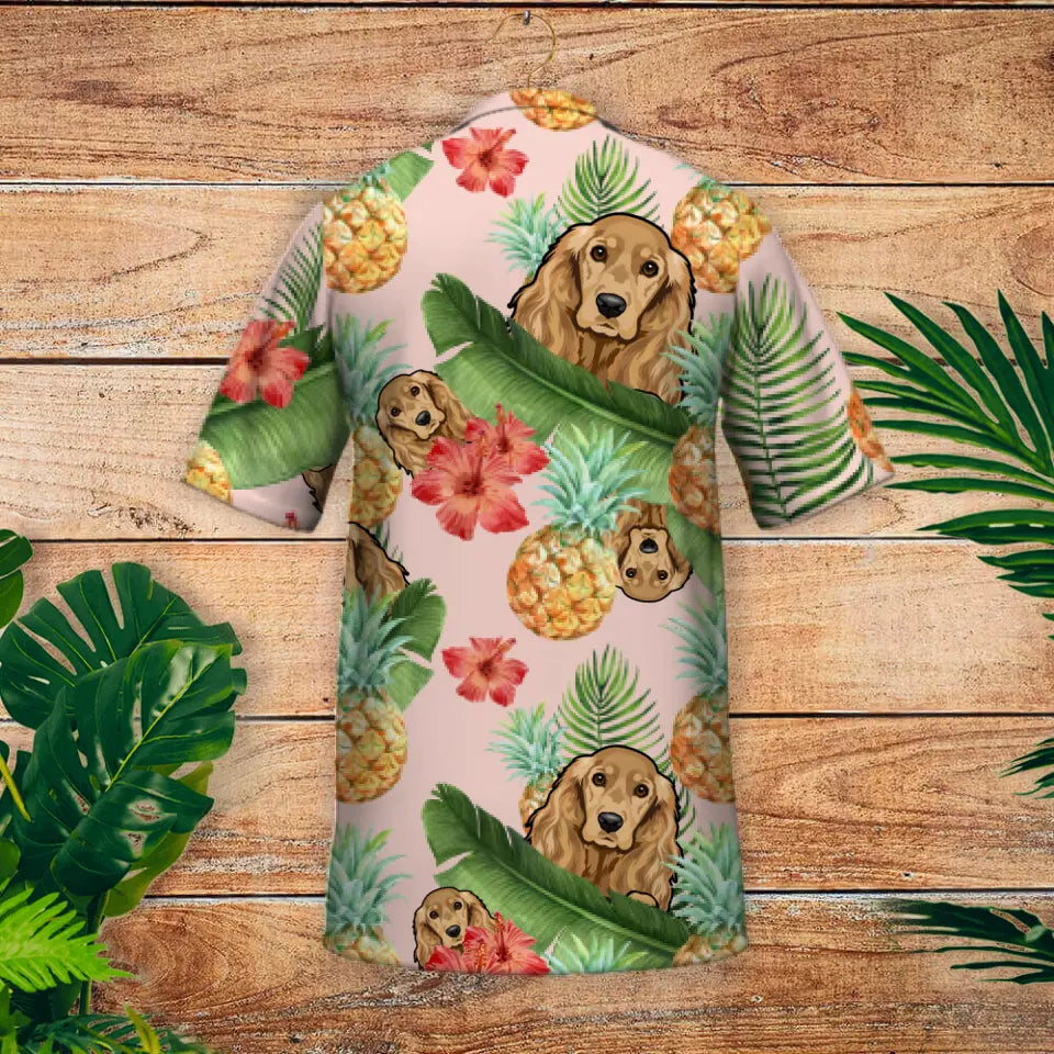Tropical dogs - Personalised hawaiian shirt