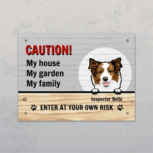 Caution - Personalised Garden Sign - Featured Image