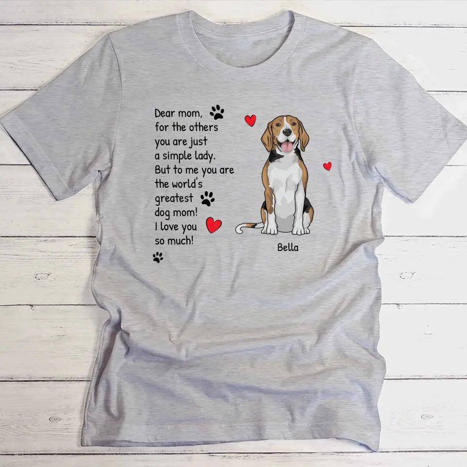 The world's greatest pet parent - Personalised t-shirt