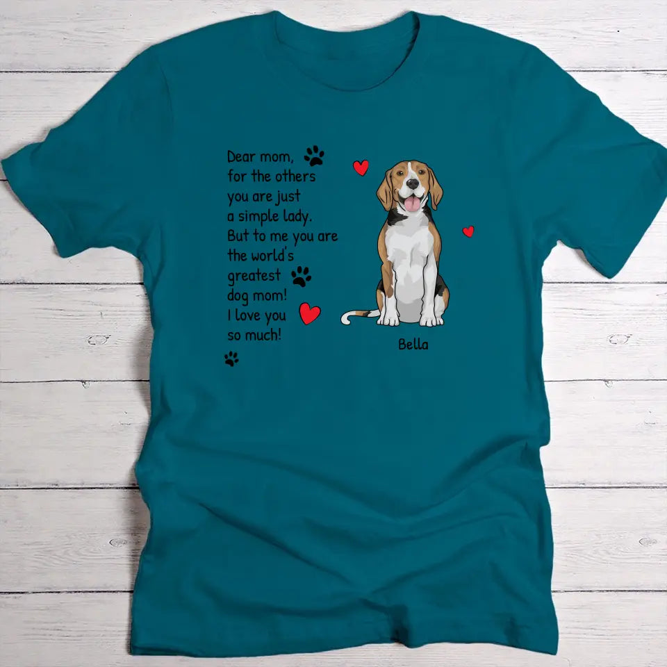 The world's greatest pet parent - Personalised t-shirt
