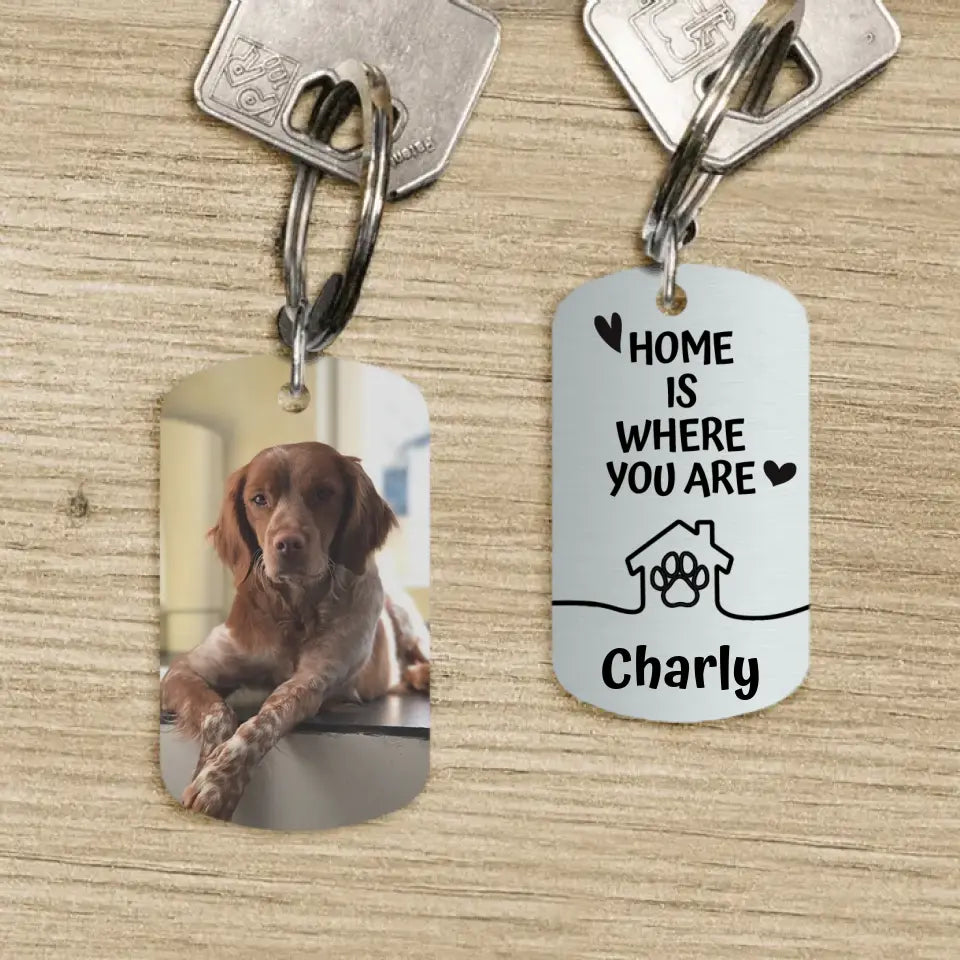 Home - Personalised dog tag keychain