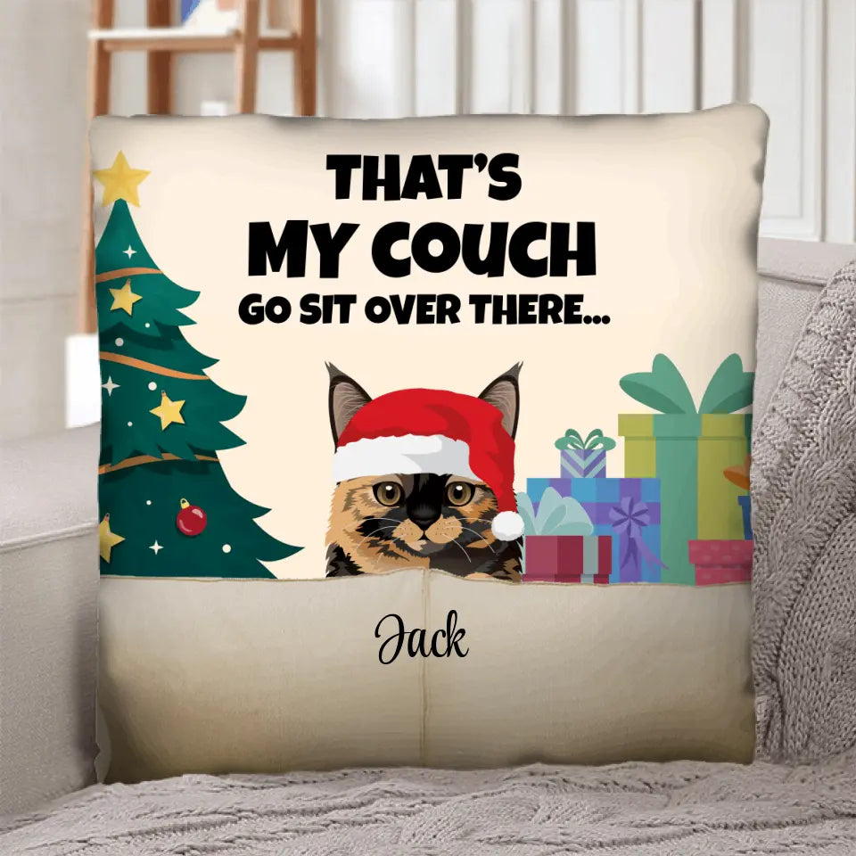 My bed (Christmas Pets) - Personalised pillow