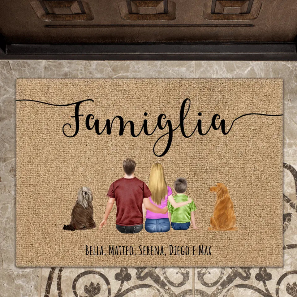 Pet Printed – Famiglia – Zerbino personalizzato – Pet Printed EU