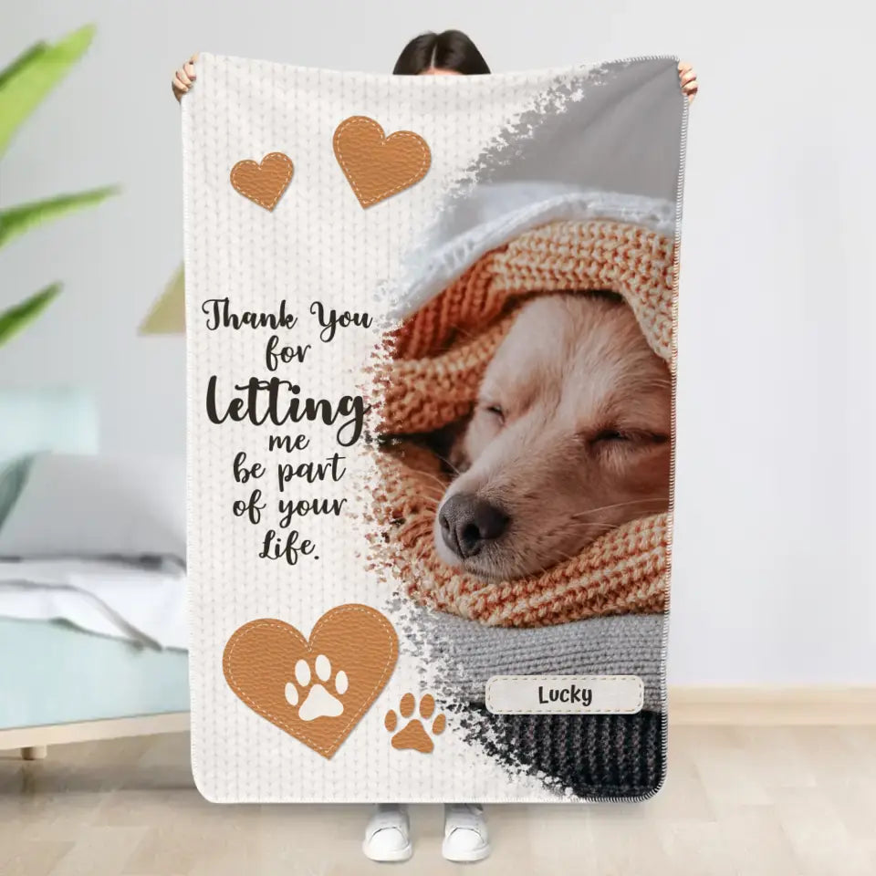 Thank you - Personalised blanket