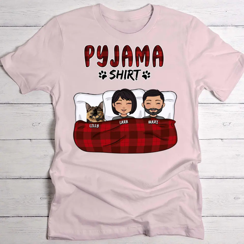 My pyjama shirt (couple) - Personalised t-shirt