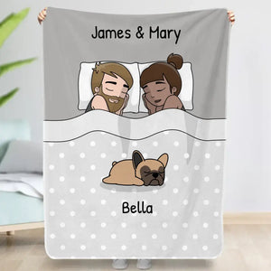 Cuddle time with pets - Personalised Blanket - Featured Image