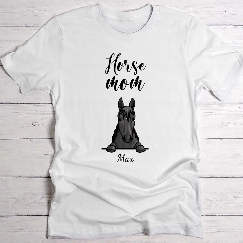 Horse mom - Personalised t-shirt