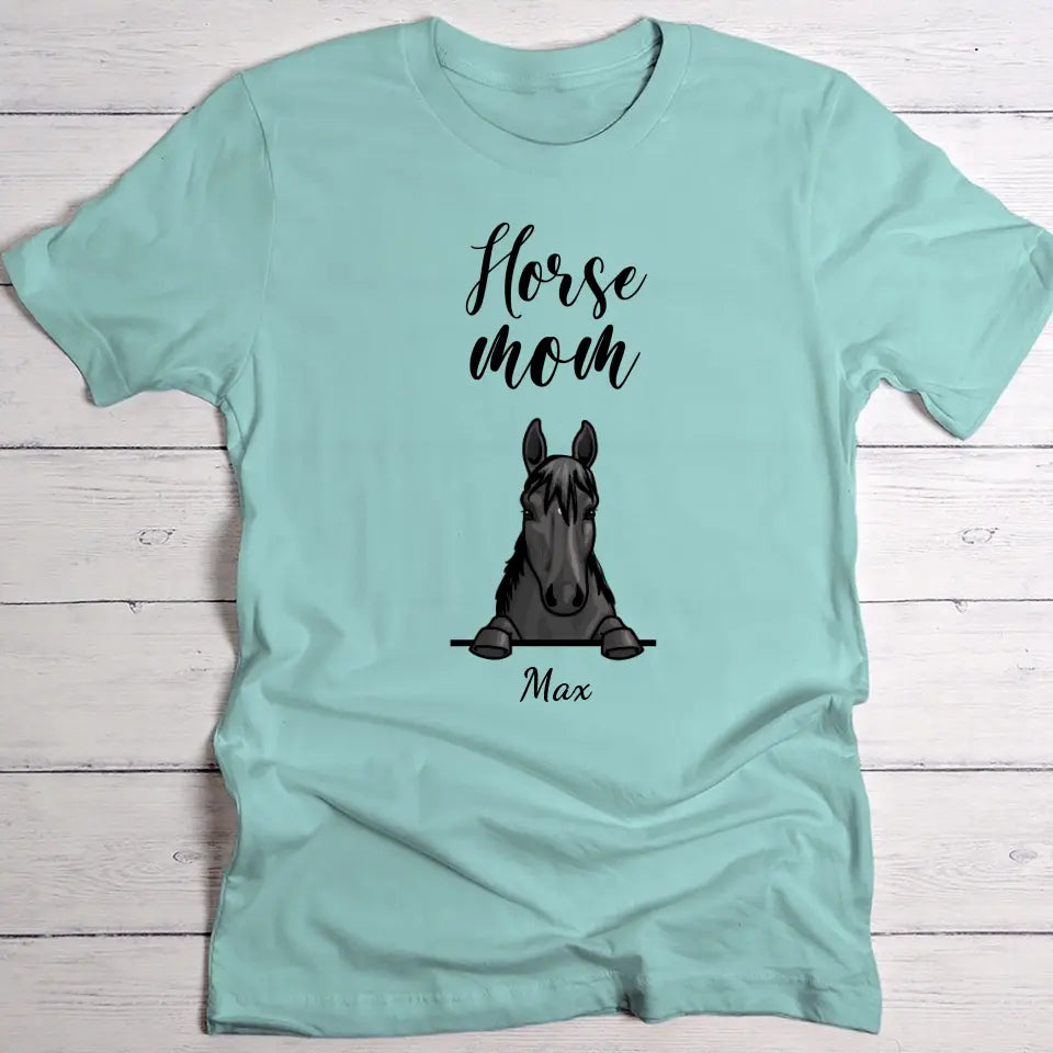 Horse mom - Personalised t-shirt