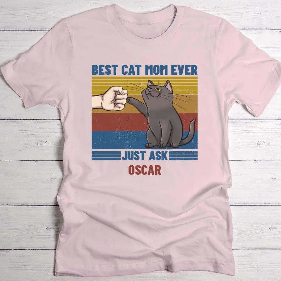 Best cat mom ever shirt clearance