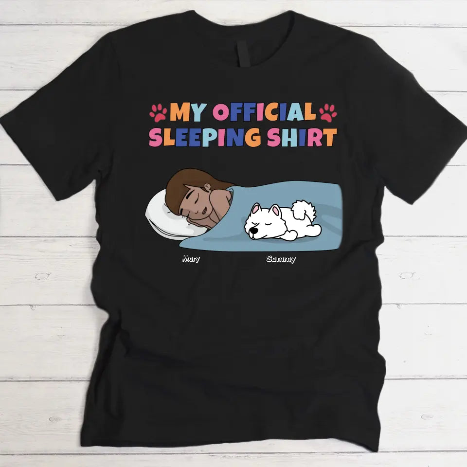 My official sleeping shirt - Personalised t-shirt