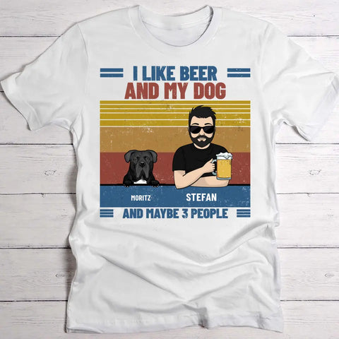 I like beer & my pets - Personalised T-Shirt - Featured Image