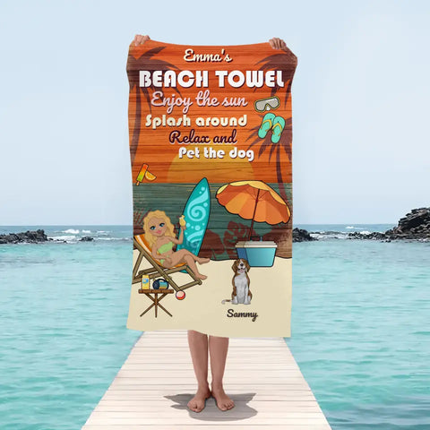 My Beach Towel - Personalised beach towel - Featured Image