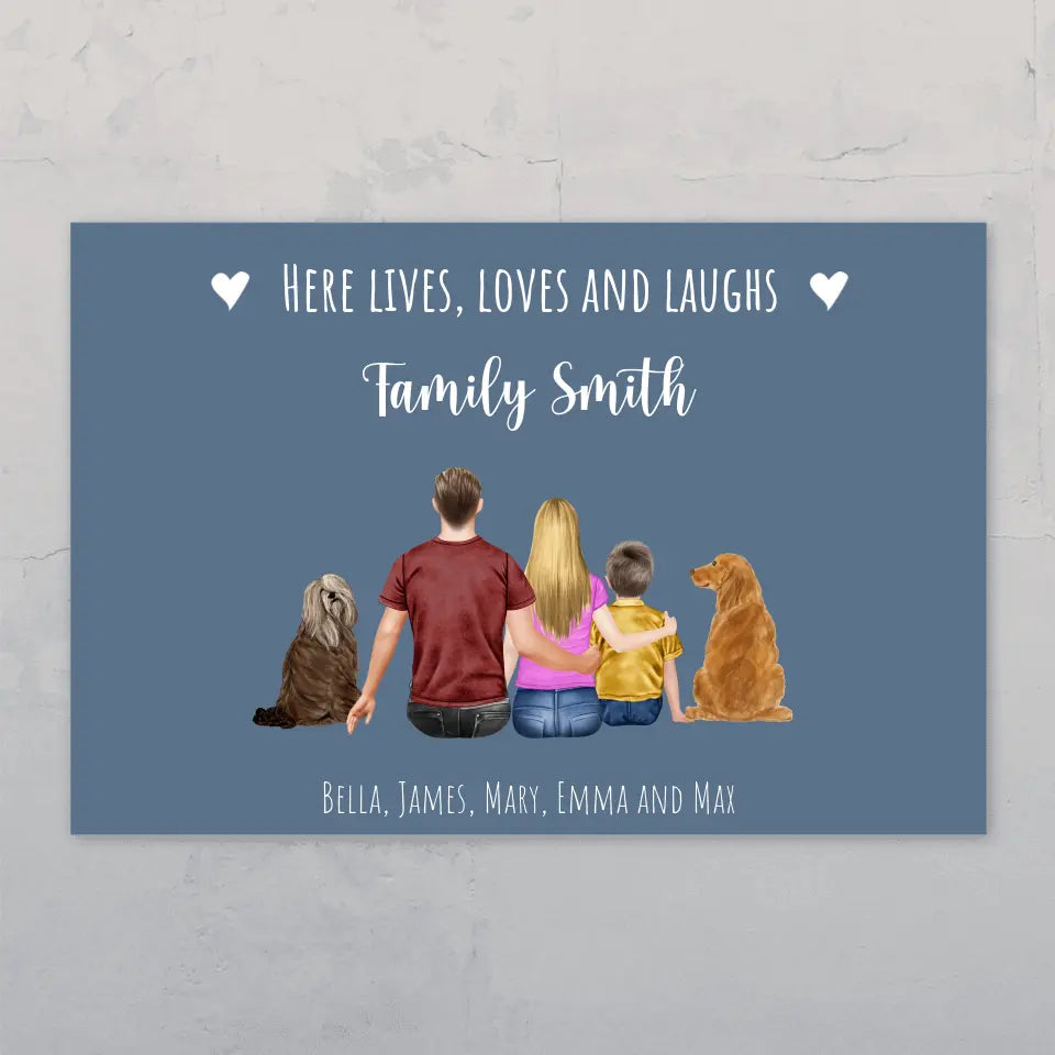 Family - Personalised door sign