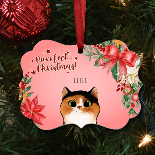 Purrfect Christmas - Personalised ornament