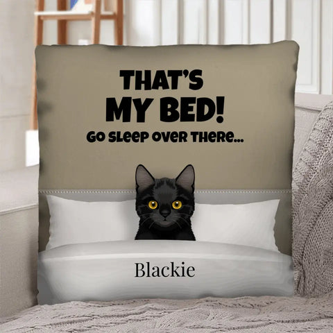 Our bed (dogs & cats) - Personalised Pillow - Featured Image