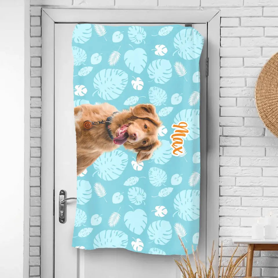 Your photo with pattern - Personalised towel