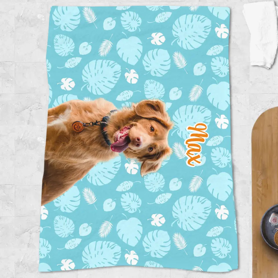 Your photo with pattern - Personalised towel