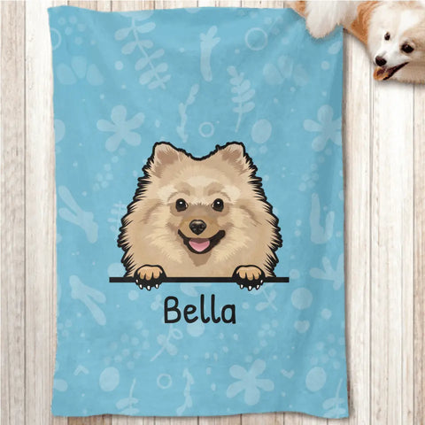 Peeking dogs - Personalised pet blanket - Featured Image