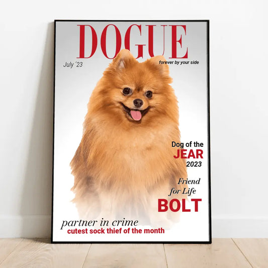 Dogue - Personalised poster