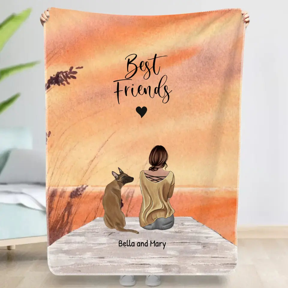 Together with my pet - Personalised blanket