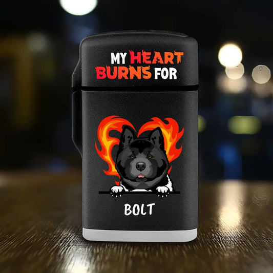 My heart burns - Personalised lighter