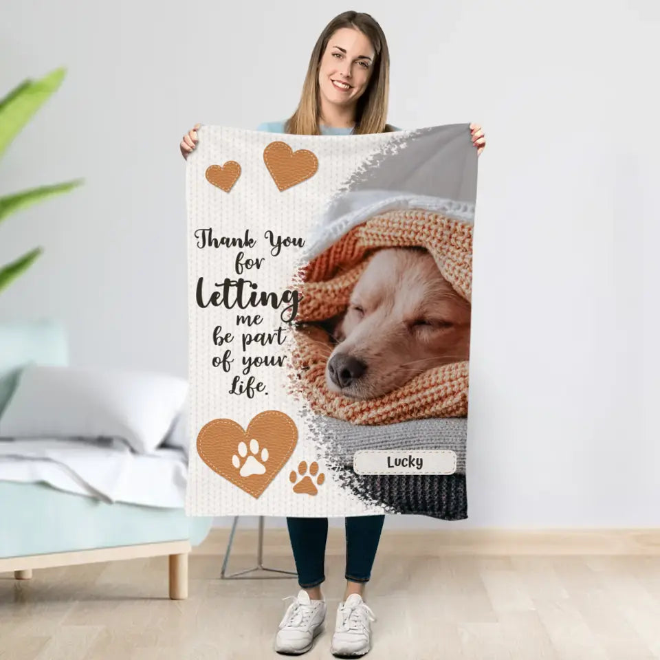 Thank you - Personalised blanket