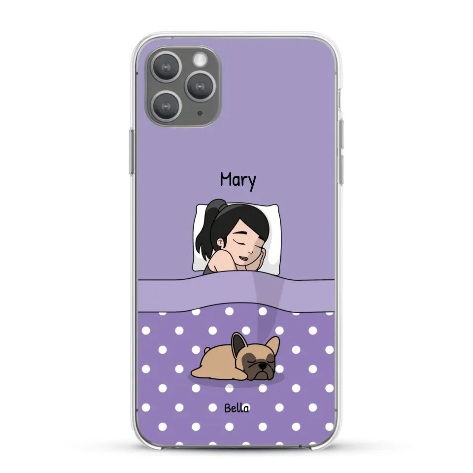 Cuddle time with pets Single - Personalised Phone Case