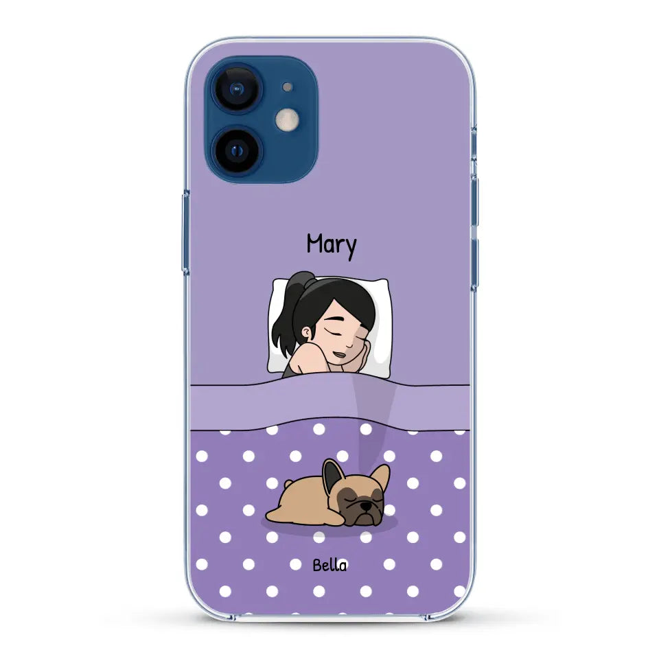 Cuddle time with pets Single - Personalised Phone Case