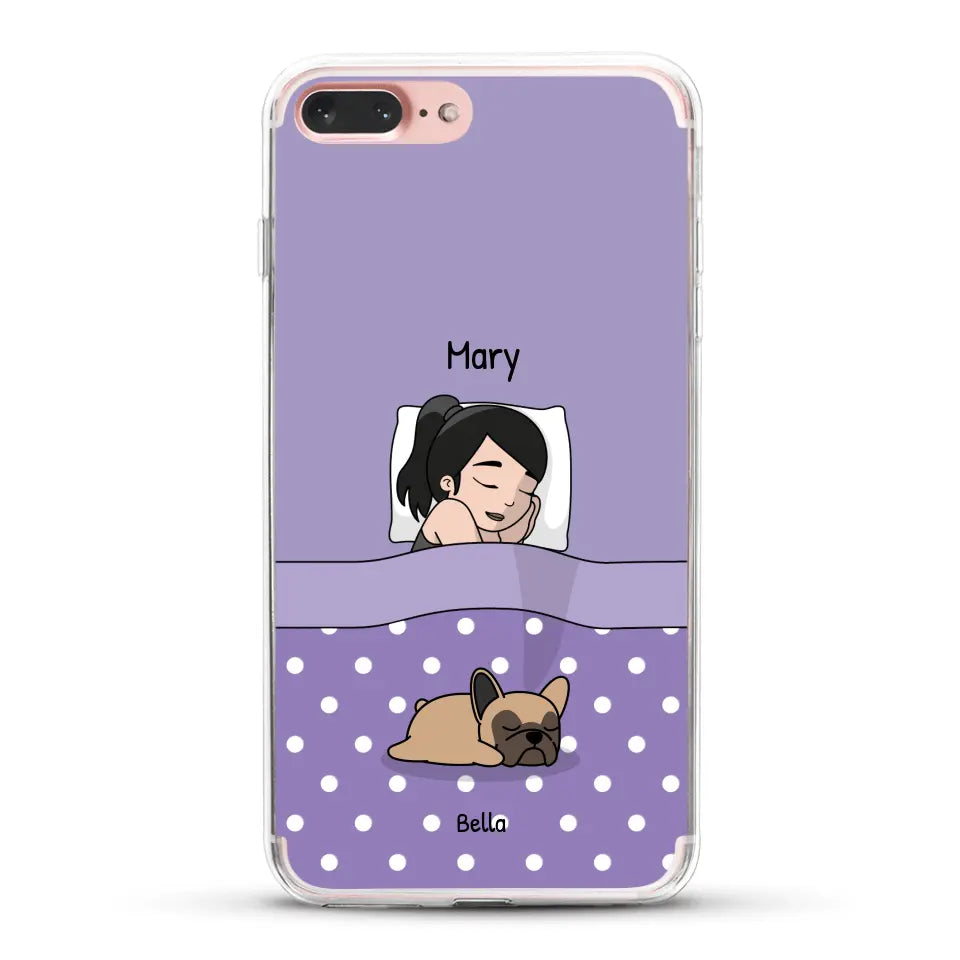 Cuddle time with pets Single - Personalised Phone Case