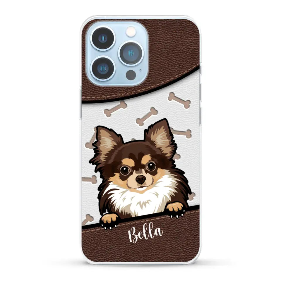 Pet leather look - Personalised Phone Case