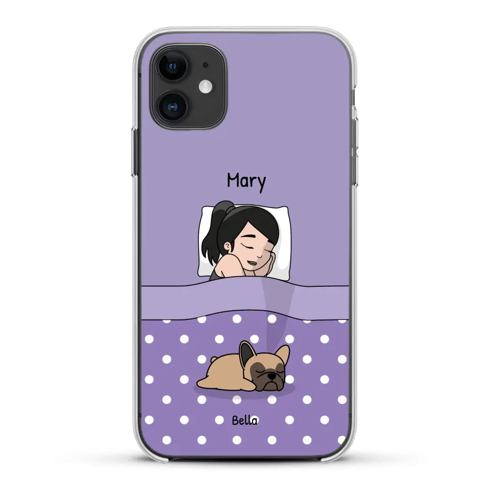 Cuddle time with pets Single - Personalised Phone Case