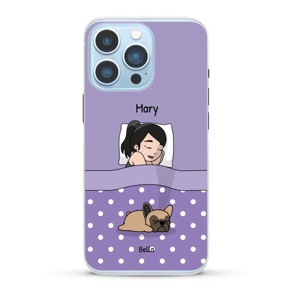 Cuddle time with pets Single - Personalised Phone Case