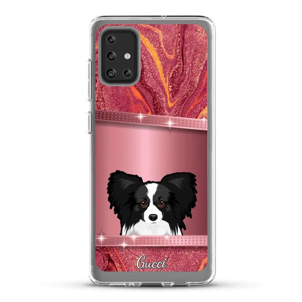 Peeking Pets Glitter Look - Personalised Phone Case